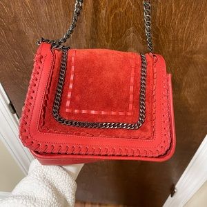 Red Zara Satchel Purse